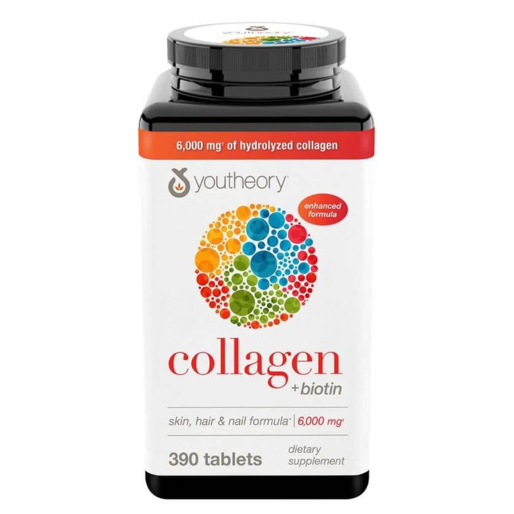 Viên uống đẹp da Collagen + Biotin Youtheory của Mỹ