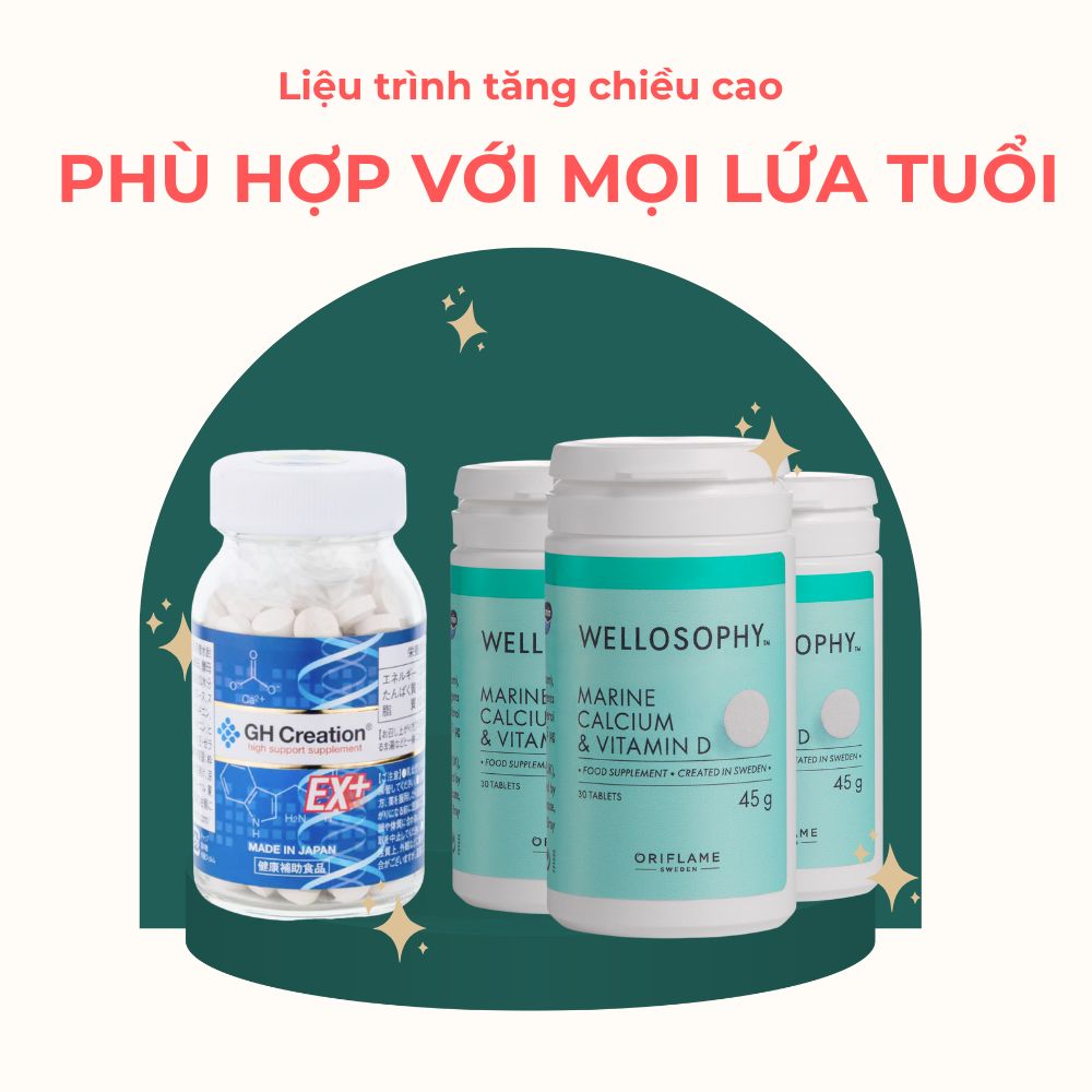 Tăng chiều cao tuổi dậy thì GH Creation & Marine Calcium