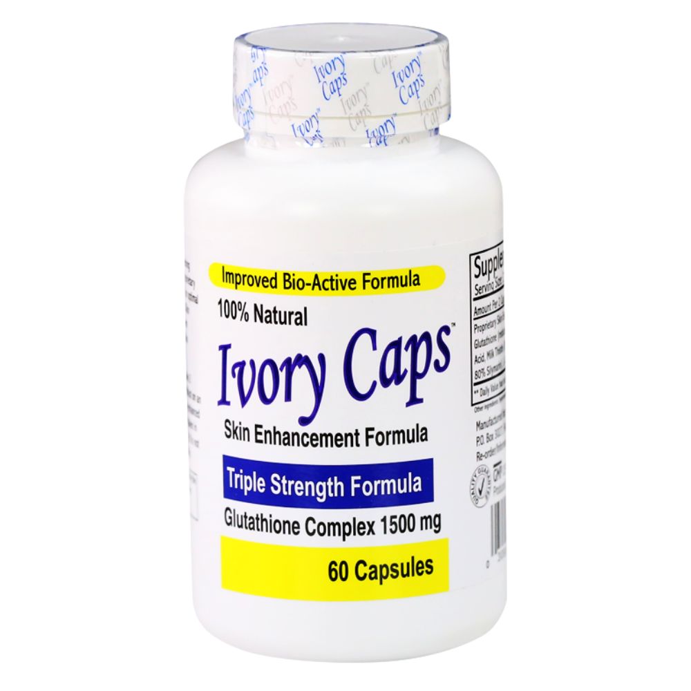 Viên uống trắng da Ivory Caps Glutathione Complex 1500mg của Mỹ