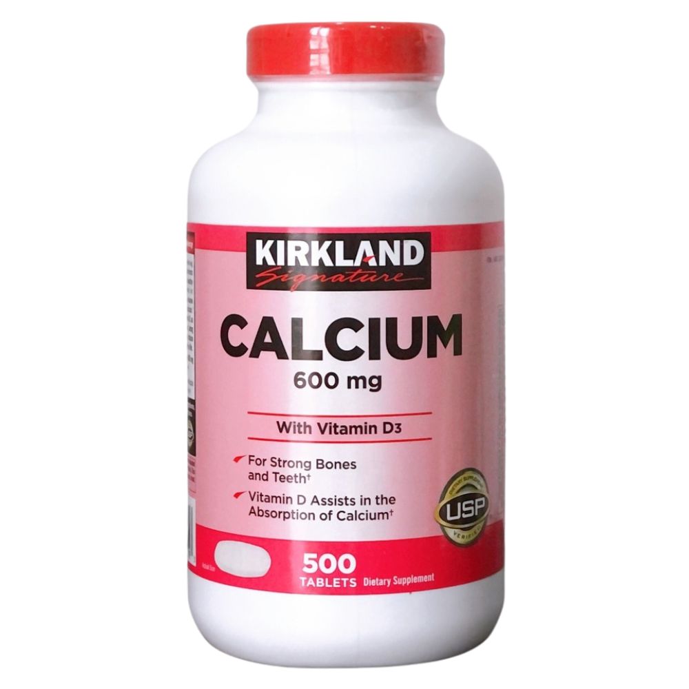 Viên uống bổ sung canxi Kirkland Signature Calcium của Mỹ