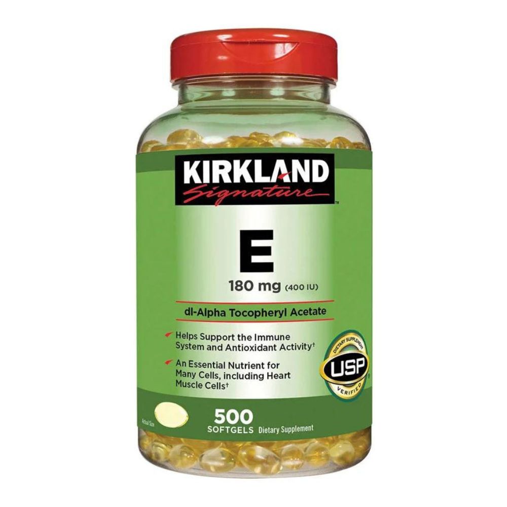 Viên uống Kirkland Signature Vitamin E của Mỹ, 500 viên
