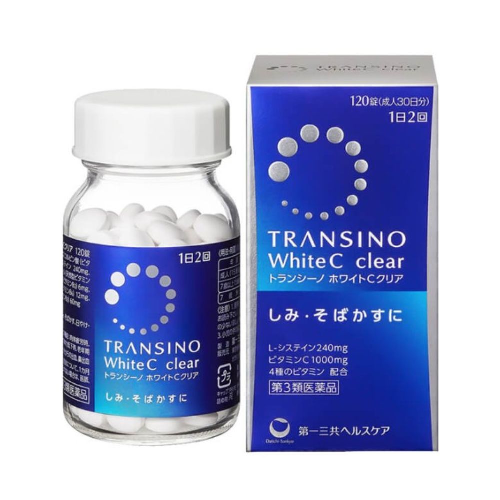 Viên uống trắng da Transino White C Clear của Nhật, 120 viên